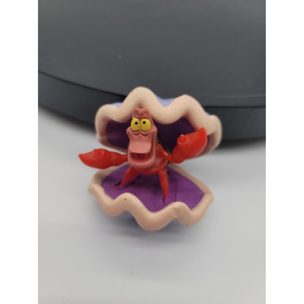 Vintage Disney The Little Mermaid Sebastian 2" PVC Toy Crab Figure Action Figure